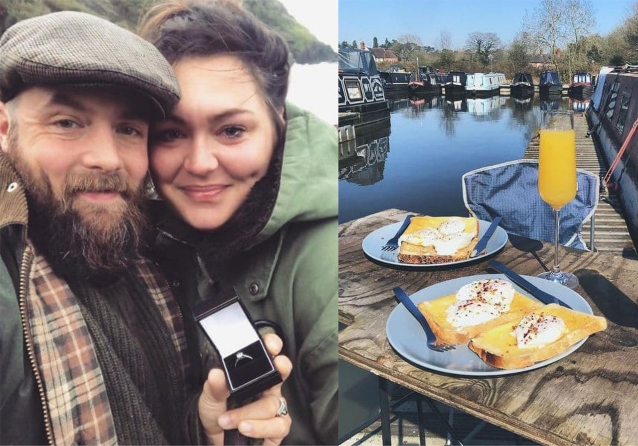 В Великобритании пара сделала дом из маленькой лодки.