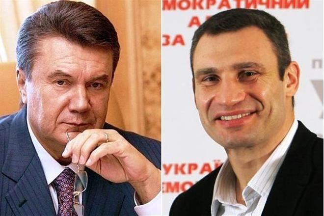 Если бы во второй тур президентских выборов вышли Виктор Янукович и Виталий Кличко, то лидер УДАРа победил бы с разрывом в 13% голосов. Фото:obozrevatel.com