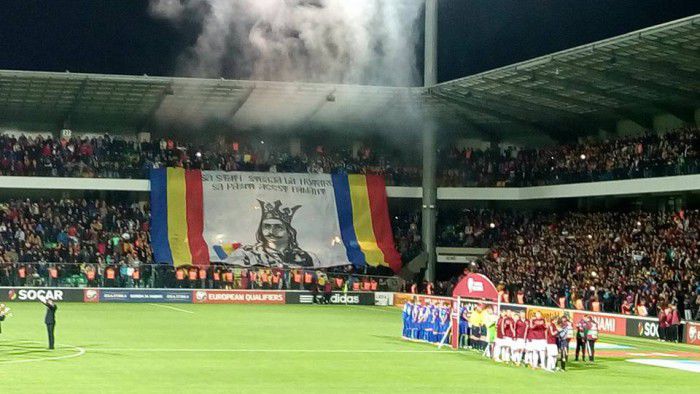 UEFA a deschis o procedură disciplinară împotriva FMF după partida Moldova - Rusia. Foto: oasteafiara.net
