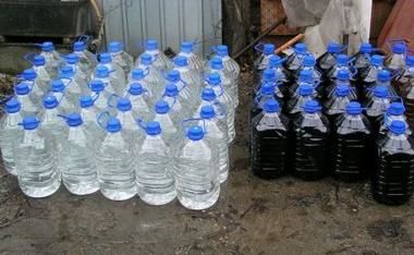 Băuturi alcoolice fabricate în garajele din Capitală. Foto: tv-net.ro