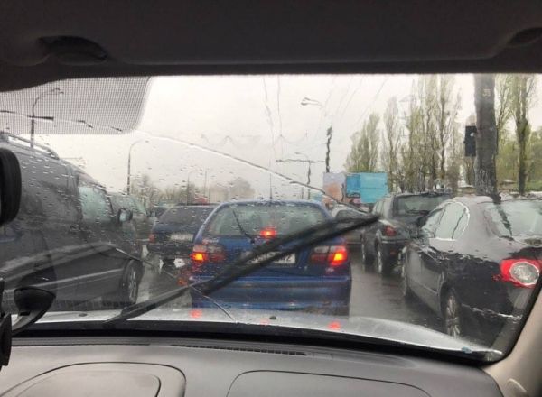 Trafic din cauza ploii