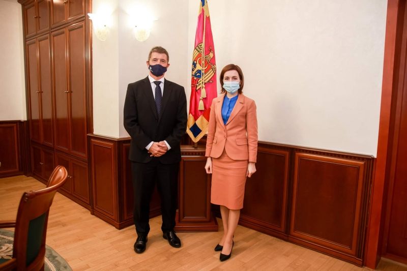 Санду встретилась с послом Соединенного Королевства Великобритании.