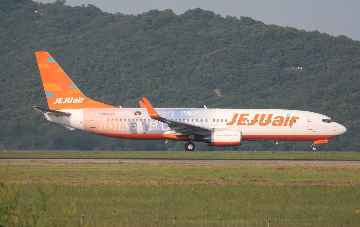 Momentul prăbușirii avionului de pasageri în Coreea de Sud, surprins de o cameră video.