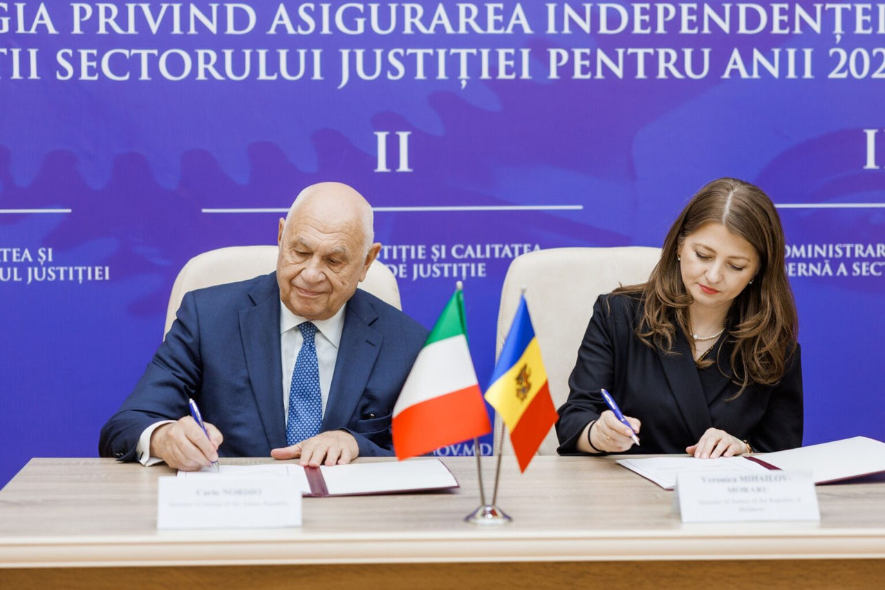 Republica Moldova și Italia consolidează cooperarea în domeniul justiției și drepturilor omului.