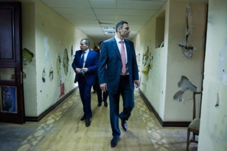 Кличко отметил, что здание Киевсовета находится в ужасном состоянии.