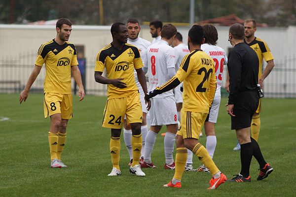 Echipa de fotbal Sheriff, Tiraspol,  a câştigat derby-ul contra lui Milsami, cu 1-0 şi se menţine lider în Divizia Naţională.