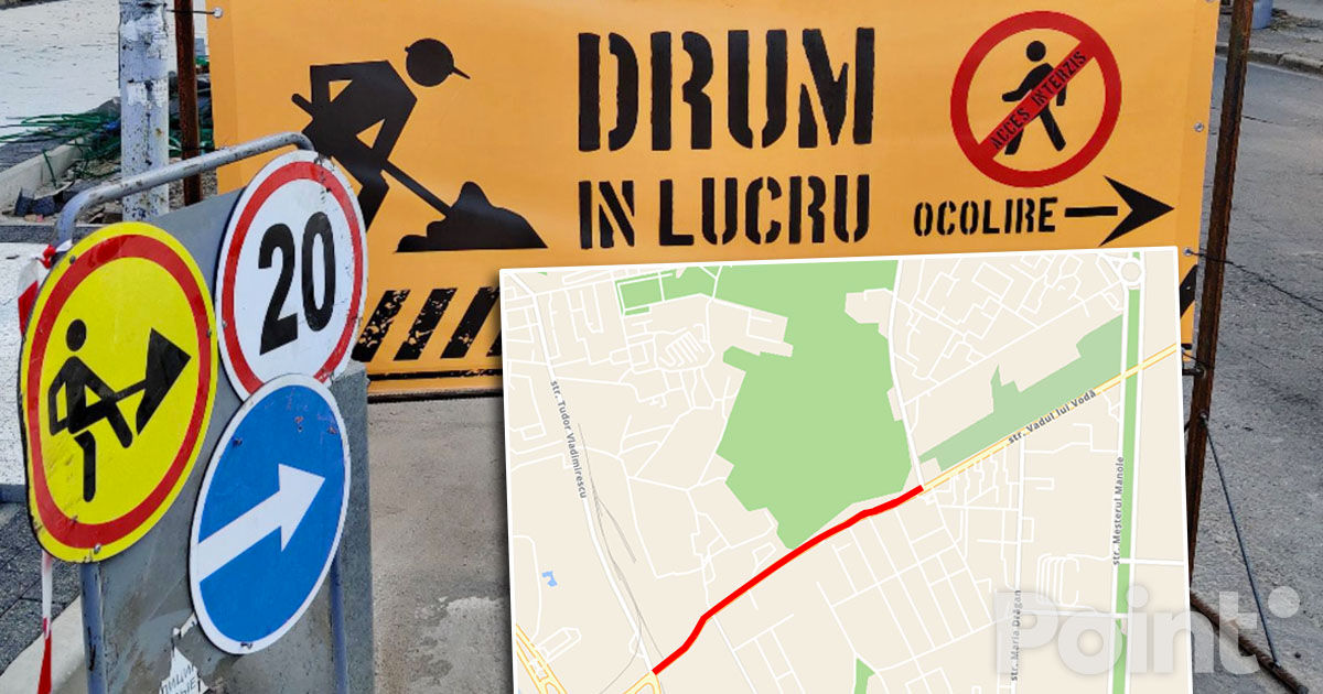 Traficul pe un tronson al străzii Vadul lui Voda va fi suspendat între 14 și 20 iulie.