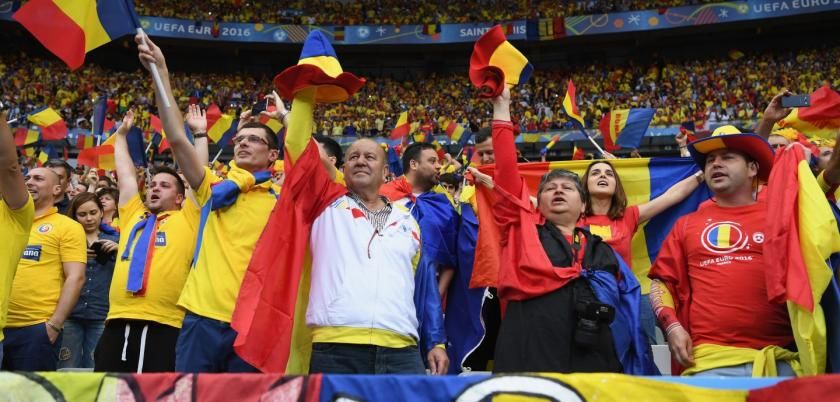 Naționala României de Fotbal riscă să fie sancționată după meciul România– Elveția, de miercuri, din grupele Euro 2016. Foto: sport.ro