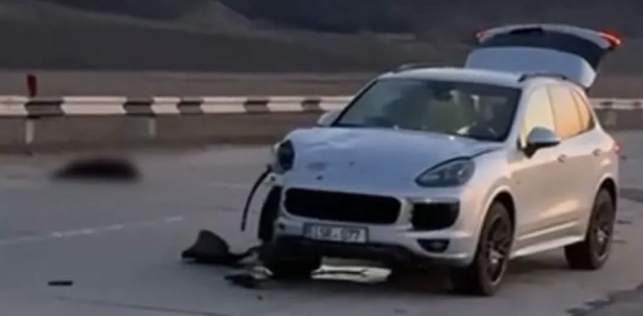 Возле села Резены водитель Porsche сбил двух овец.