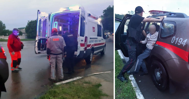 В Кагуле карабинеры оказали помощь потерявшему сознание мужчине. Коллаж: Point.md.