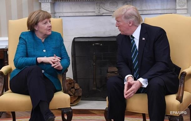 Меркель обсудила с Трампом Украину.