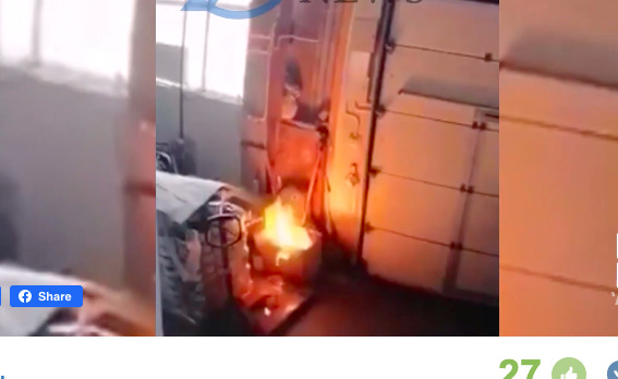 Брошенный в корзину окурок стал причиной пожара на улице Каля Басарабией в столице.