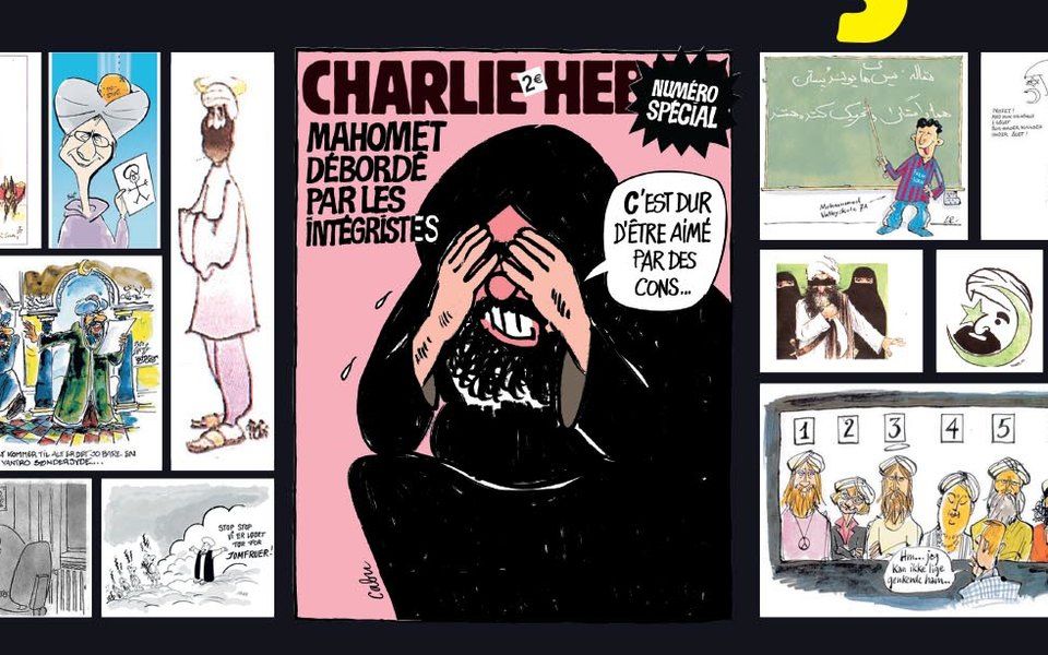 Charlie Hebdo переиздал карикатуры на пророка Мухаммеда. Фото: Charlie Hebdo.