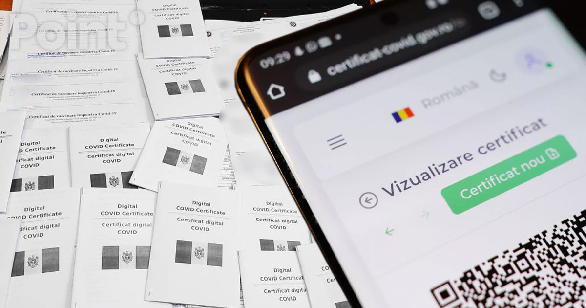 Fraudă cu certificate COVID-19: Un bărbat a fost amendat cu 275.000 de lei.