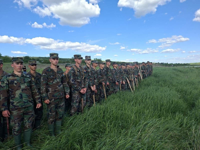 Militarii au intervenit la Călărași pentru prevenirea inundațiilor după ploile abundente.