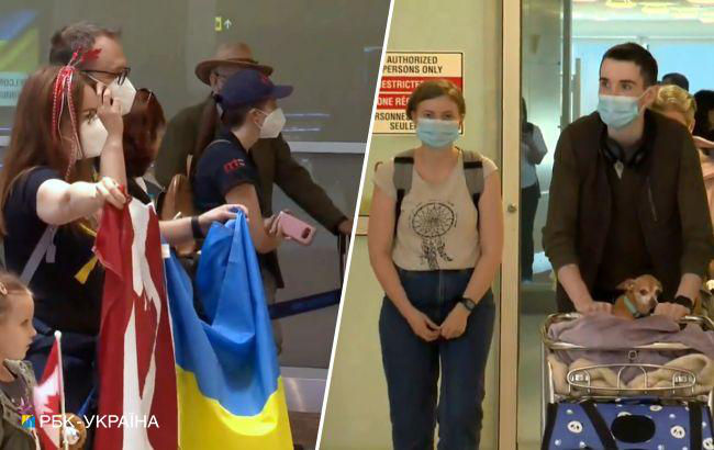 В Канаду прибыл первый рейс с украинскими беженцами: встречали аплодисментами.