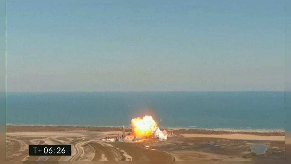Starship Илона Маска взорвался при посадке во второй раз подряд.