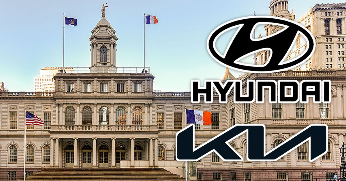 Мэрия Нью-Йорка подаёт в суд на Hyundai и Kia. Коллаж: Point.md