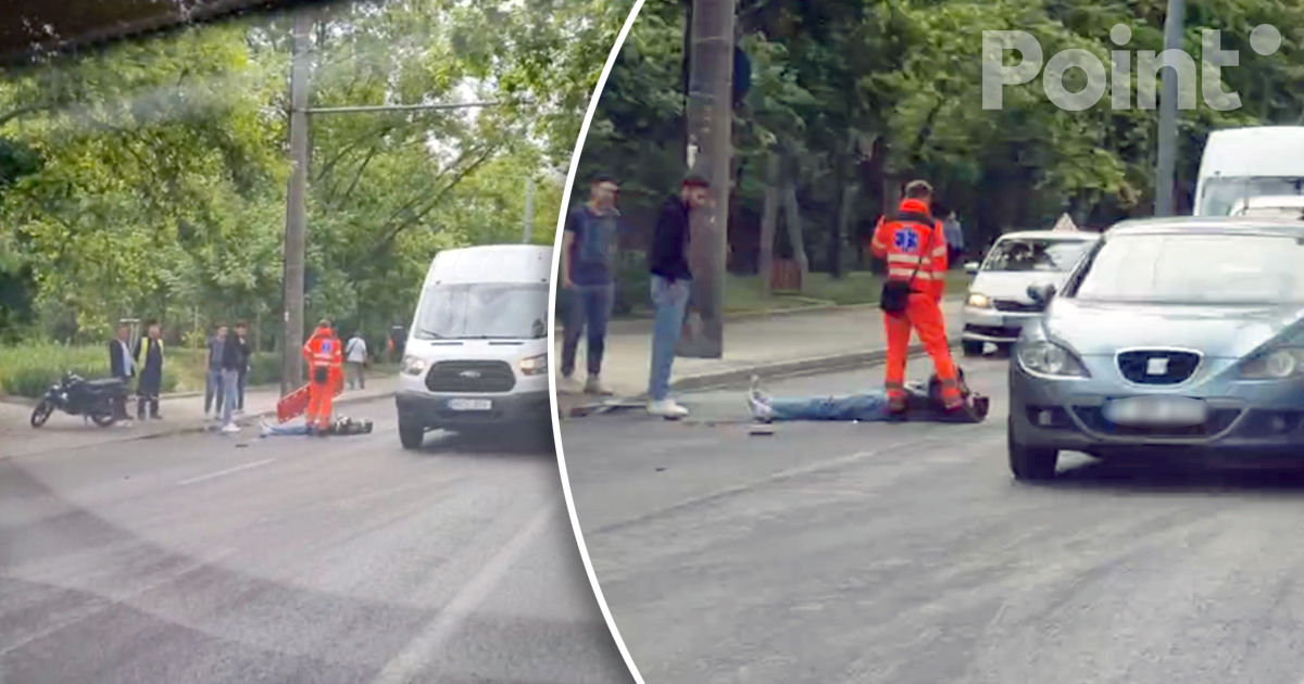 В Кишиневе мотоциклист попал под колеса автомобиля.