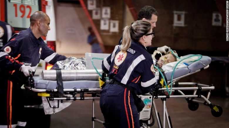 Bilantul dramei copiilor care au fost arsi de vii de un paznic intr-o cresa braziliana a ajuns la 10 morti. Foto: CNN