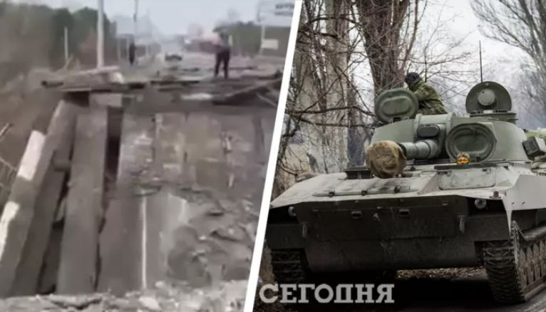 Под Киевом взорвали третий мост — военные удерживают танки противника.