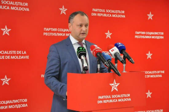 Председатель Партии социалистов Игорь Додон.