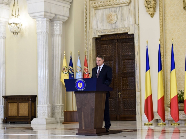 Presedintele Iohannis a subliniat ca rezultatul votului din 30 noiembrie 2014 trimite la o formula de compunere a puterii executive