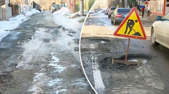 Ямы стали настоящей ловушкой для водителей, поскольку ухабов много.