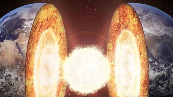 85% din miezul Pământului este format din fier, 10% este nichel, însă restul de 5% reprezenta un mister. Foto: sciencealert.com