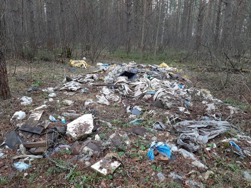 В Трушенах волонтеры провели весеннюю уборку.