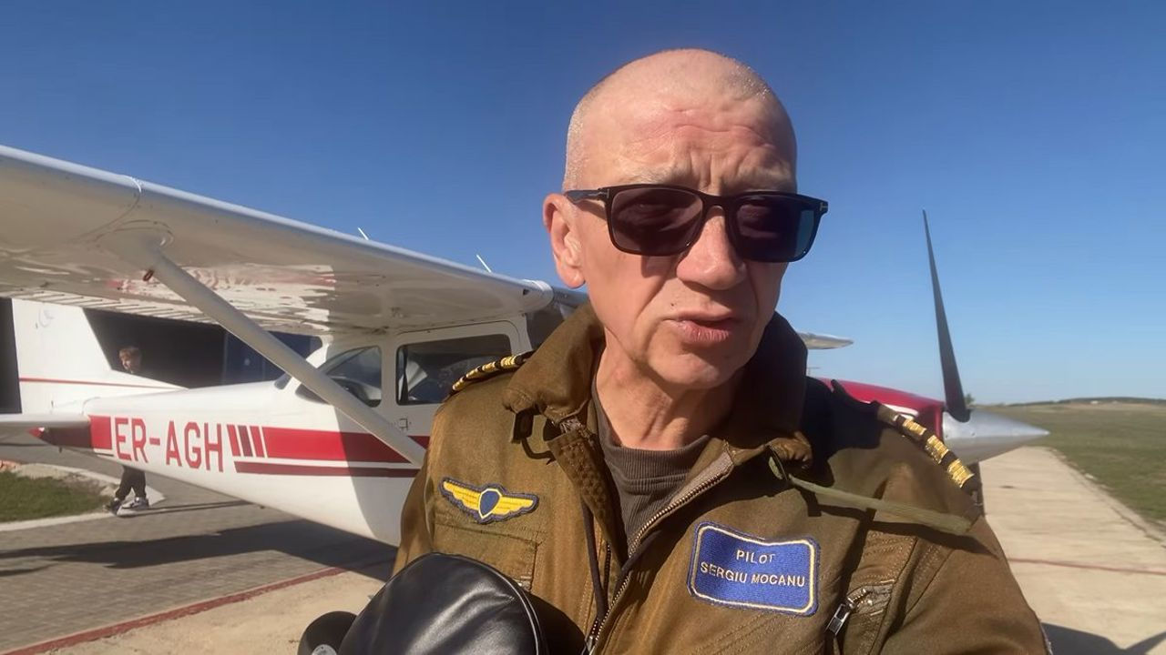 Sergiu Mocanu este pilotul avionului care a aterizat forțat la Hâncești.