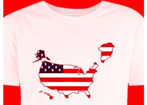 В США начали продавать футболки с "американской Гренландией".
