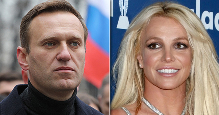 Bloomberg включил Алексея Навального и Бритни Спирс в список «50 людей года». Коллаж: Point.md.