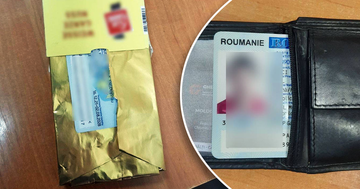 Поддельные документы были замаскированы под упаковку шоколада.