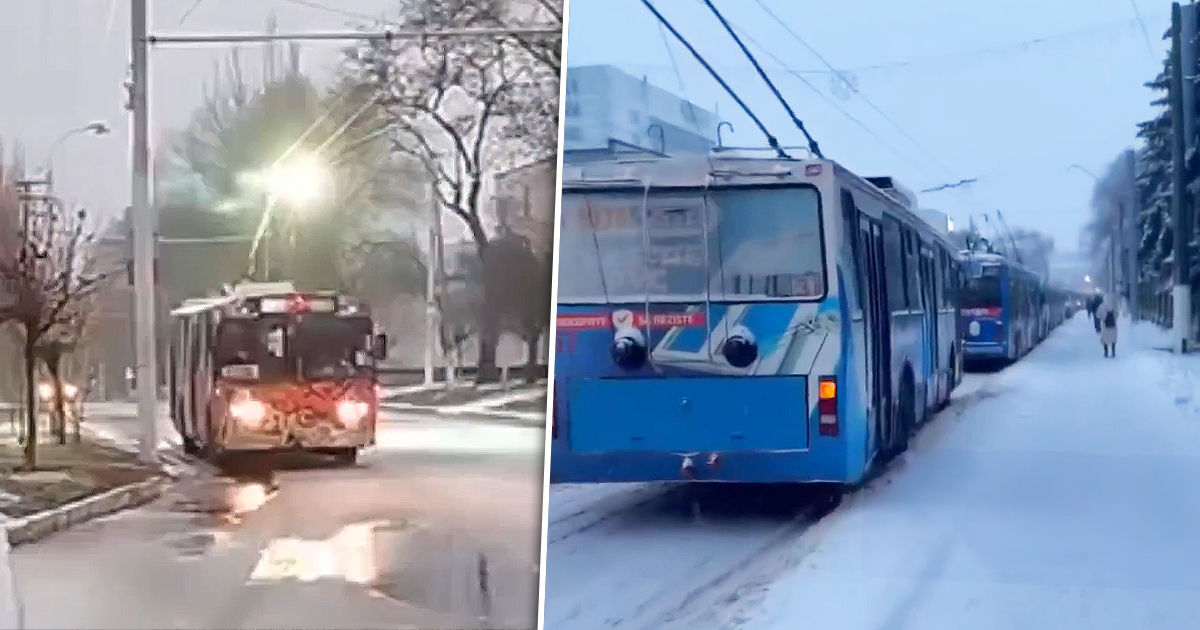 В Бельцах встали троллейбусы, в Приднестровье некоторые города остались без хлеба. Коллаж Point.md.