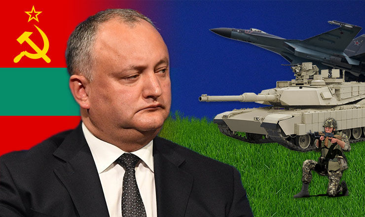Dodon afirmă că nu va permite folosirea armelor împotriva Transnistriei. Foto: Colaj Point