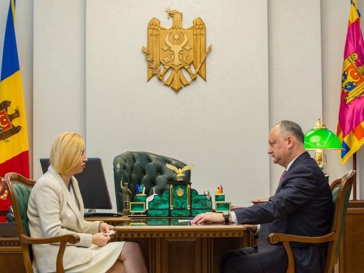 Игорь Додон провел встречу с башканом Гагаузской автономии Ириной Влах.