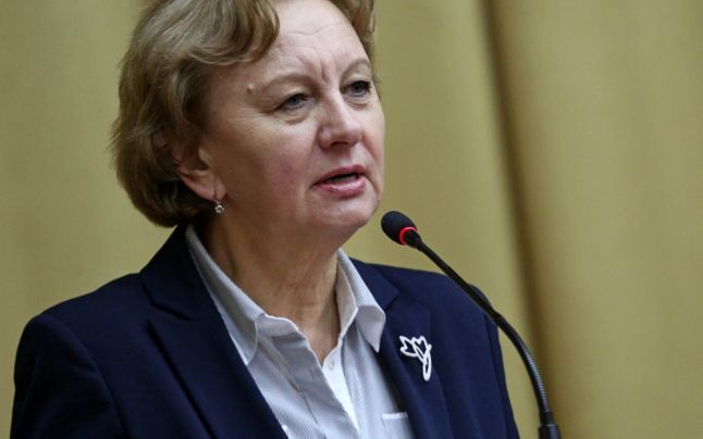 Zinaida Grecianîi i-a felicitat pe partenerii cu împlinirea a 25 de ani de la stabilirea relațiilor diplomatice dintre Moldova și Rusia. Foto: Adevarul