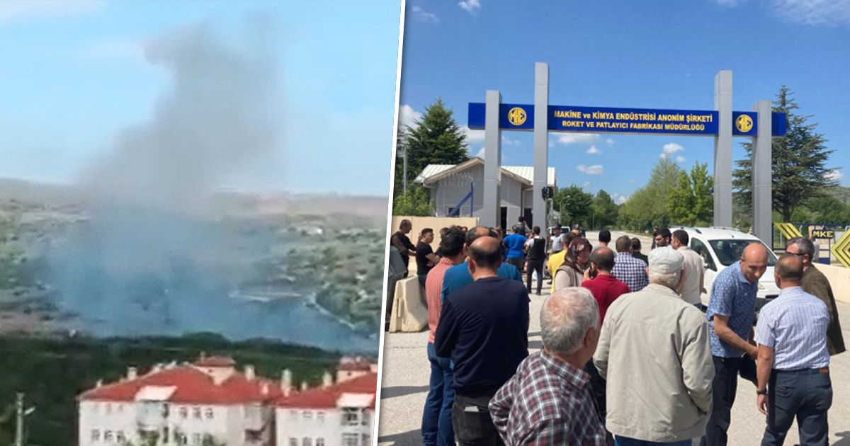 В Турции произошел пожар на фабрике по производству ракет. Коллаж: Point.md