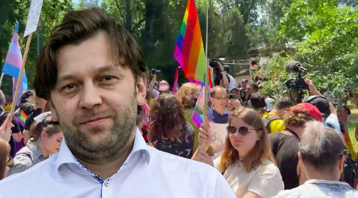 Алайба на марше ЛГБТ: Мы маленькая страна, нельзя быть разобщенными.