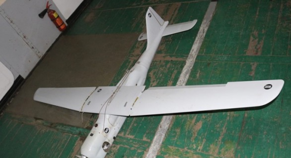 Polițiștii de frontieră ucraineni au anunțat că au „pescuit” în apele Mării Azov o dronă aeriană rusească.