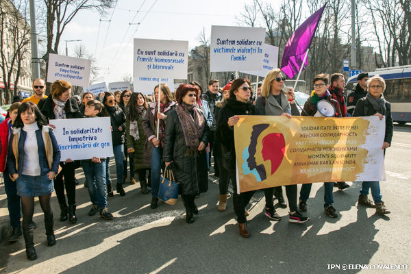 Marșul solidarității între femei la Chișină. 