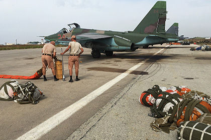 Су-25 на аэродроме в Сирии Фото: Дмитрий Виноградов / РИА Новости