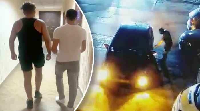 Полиция задержала мужчину, который снял колеса с Lexus в столице. Коллаж: Point.md.