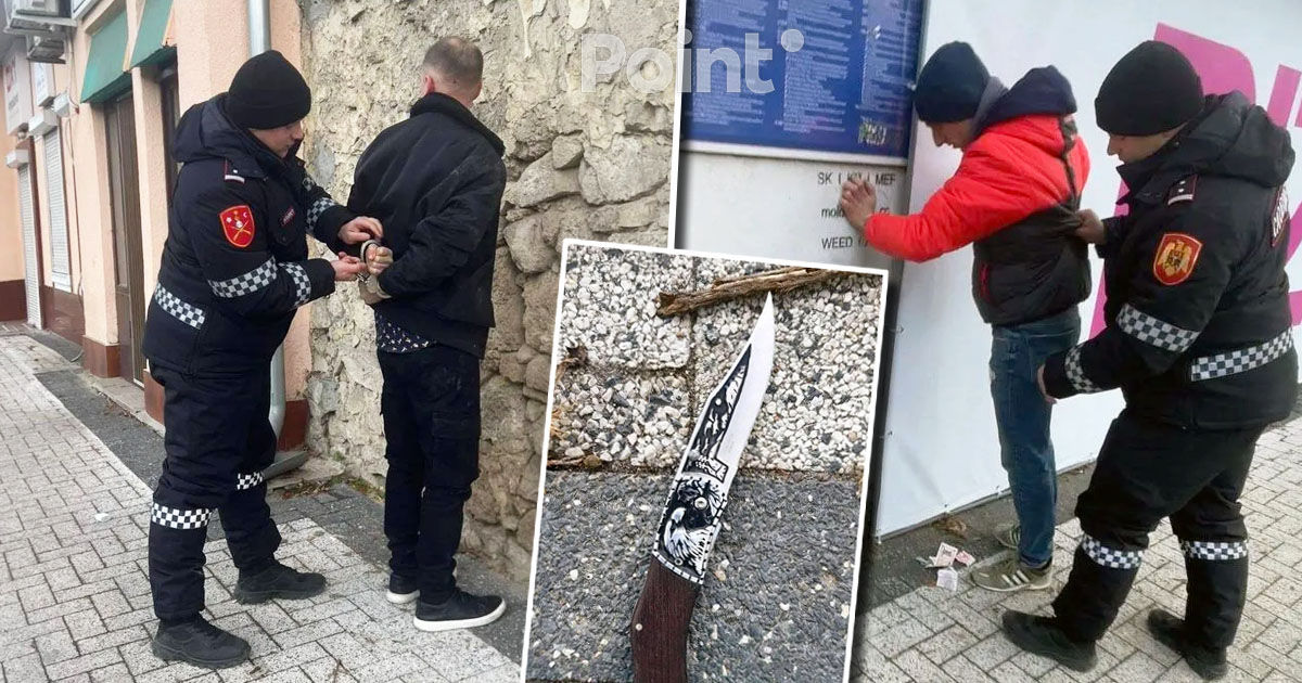 Bătaie în plină stradă la Chișinău: Doi bărbați, reținuți. Unul avea un cuțit.