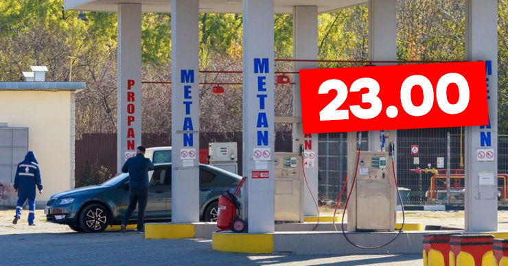 В Молдове АЗС вновь поднимают на сжатый газ для автомобилей.