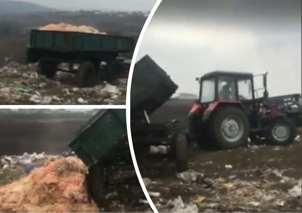 На окраине села Грэтиешть образовалась мусорная свалка.