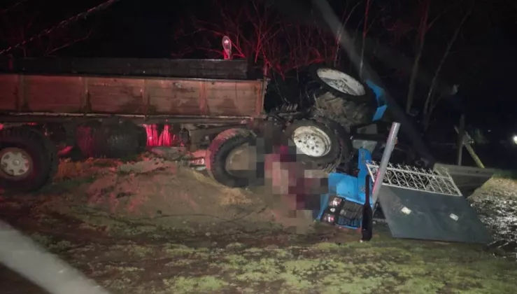 Un tractor s-a răsturnat la Ștefan Vodă: Șoferul a murit.