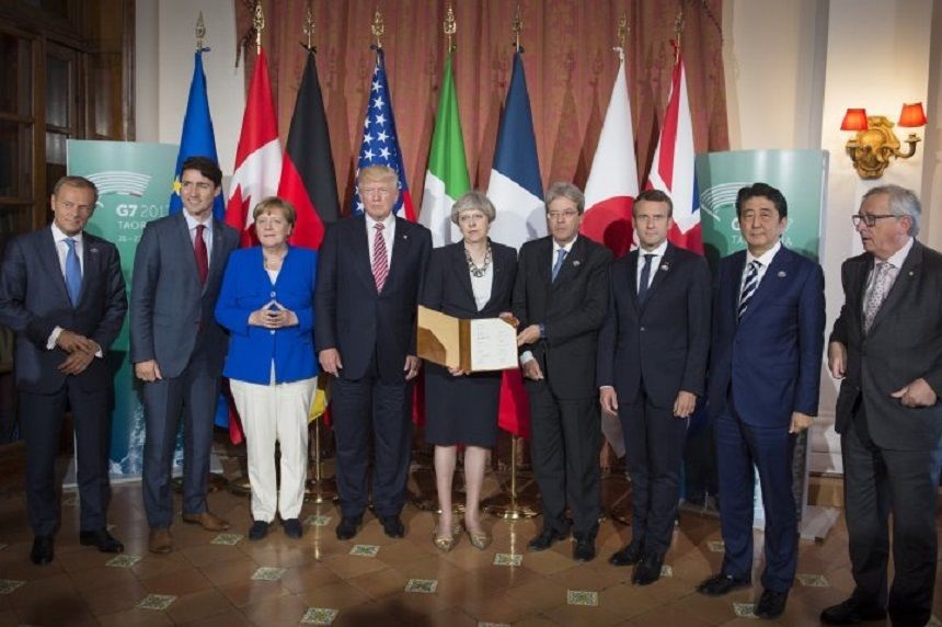 SUA au refuzat să semneze declaraţia G7 privind schimbările climei şi dezvoltarea durabilă. 