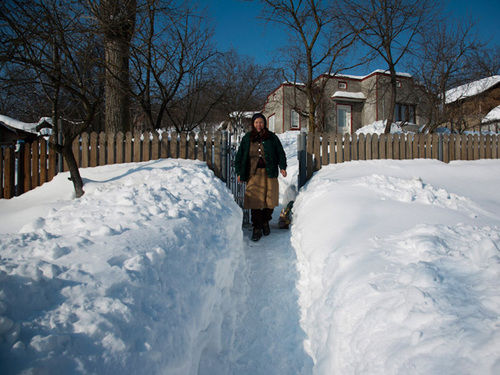 Iarnă adevărată. La nord stratul de zăpadă atinge 25 de centimetri